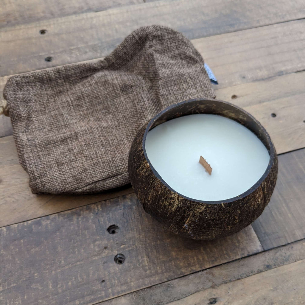 Coconut Shell Soy Wax Candle image 0