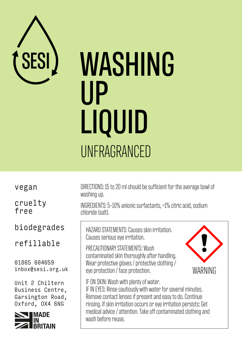 Washing Up Liquid (Unscented) image 1
